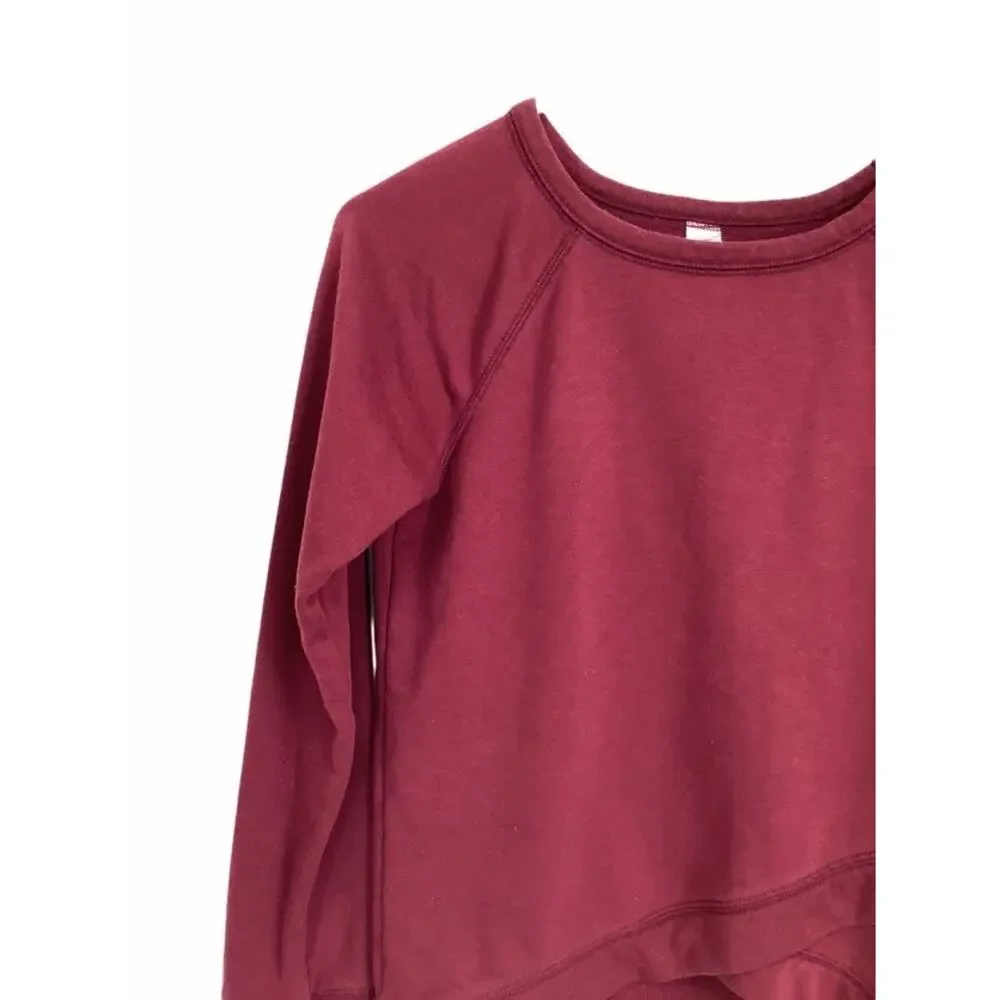 Old Navy Red Cross-over Crew Neck Sweatshirt 14